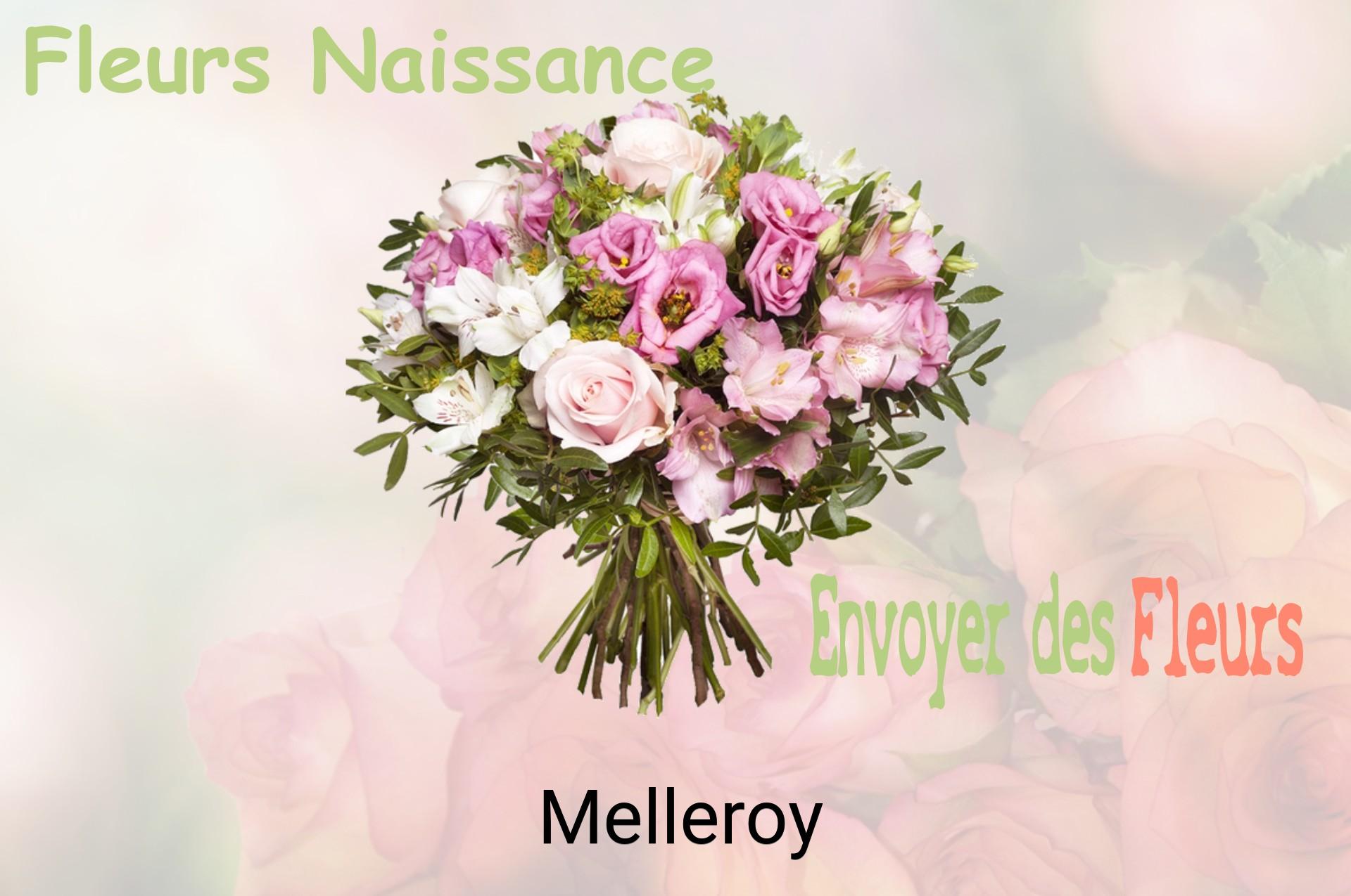 Bouquet de fleurs de naissance livré à Melleroy